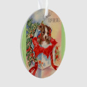  Mid Century Beauful Baby Boston Terrier Ornament (voorkant)