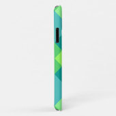 Mid-Century Bias Plaid, Jade Groen & Turkoois Case-Mate iPhone Case (Achterkant/rechts)