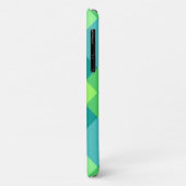Mid-Century Bias Plaid, Jade Groen & Turkoois Case-Mate iPhone Case (Achterkant/links)