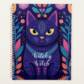 Mid Century Boho Style / Bloemen kat liefhebber Planner (Voorkant)