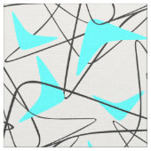 Mid Century boomerang Stof (Close Up)