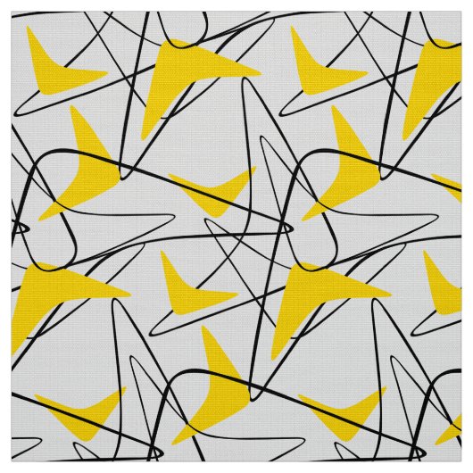 Mid Century boomerang Stof (Swatch)