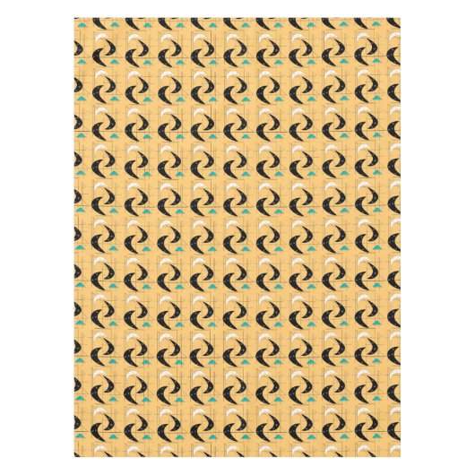 Mid-Century Boomerangs Pattern Tafelkleed (Voorkant)