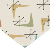 Mid Century Boomerangs Starbursts Meerkleurig Korte Tafelloper (Hoek)