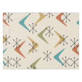 Mid Century Boomerangs Starbursts Meerkleurig Tafelkleed (Voorkant (Horizontaal))