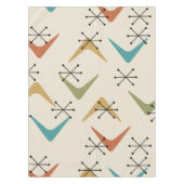 Mid Century Boomerangs Starbursts Meerkleurig Tafelkleed (Voorkant)