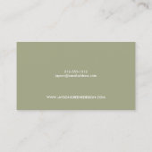 Mid-Century Box Logo (Taupe) Visitekaartje (Achterkant)