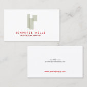 Mid-Century Box Logo Visitekaartje (Voorkant / Achterkant)