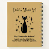 Mid Century Cat and Black Chihuahua Notitieboek (Achterkant)