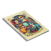 Mid Century Cats met Retro Records en TV Notitieboek (Rechterzijde)