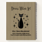 Mid Century Cats Waters His Catnip Notitieboek (Achterkant)