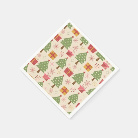 Mid Century Christmas Atomic Trees with Snowflakes Servet (Hoek)