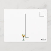 Mid Century Christmas Cocktail Party Happy Hour Briefkaart (Achterkant)