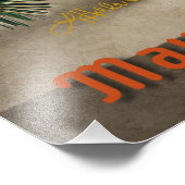 Mid Century Christmas Cocktail Party Happy Hour Foto Afdruk (Hoek)