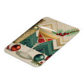 Mid Century Christmas Cocktail Party Happy Hour Magneet (Linkerzijde)