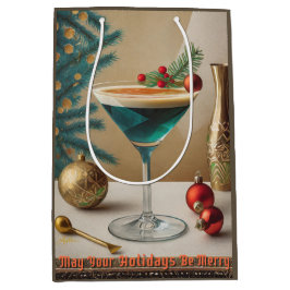 Mid Century Christmas Cocktail Party Happy Hour Medium Cadeauzakje