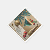 Mid Century Christmas Cocktail Party Happy Hour Servet (Hoek)