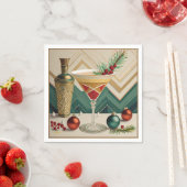 Mid Century Christmas Cocktail Party Happy Hour Servet (Insitu)