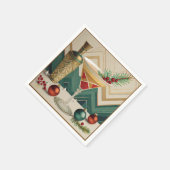 Mid Century Christmas Cocktail Party Happy Hour Servet (Hoek)