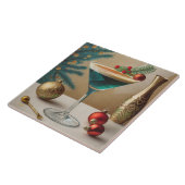 Mid Century Christmas Cocktail Party Happy Hour Tegeltje (Zijkant)