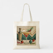 Mid Century Christmas Cocktail Party Happy Hour Tote Bag (Achterkant)