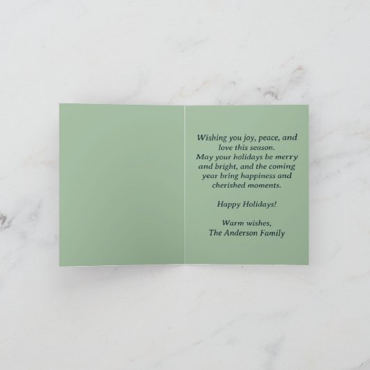 Mid Century Christmas Kaart (Binnen)