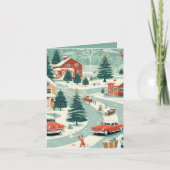 Mid Century Christmas Kaart (Voorkant)