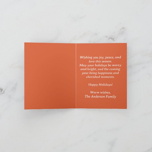 Mid Century Christmas Kaart (Binnen)