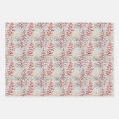  Mid-Century Christmas met rood en wit Inpakpapier Vel (Voorkant 2)