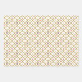 Mid-Century Christmas Snowflake Ornament Inpakpapier Vel (Voorkant 2)