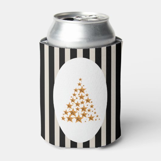 Mid century christmas tree with Golden star Blikjeskoeler (Blikje Voorkant)