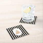 Mid century christmas tree with Golden star Kartonnen Onderzetters (Insitu)