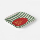 Mid century christmas tree with Golden star Papieren Bordje (Gebogen)