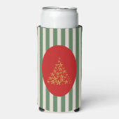 Mid century christmas tree with Golden star Seltzer Blikjeskoeler (Seltzer Voorkant)