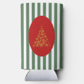 Mid century christmas tree with Golden star Seltzer Blikjeskoeler (Achterkant)