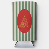 Mid century christmas tree with Golden star Seltzer Blikjeskoeler (Voorkant)