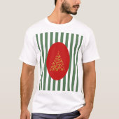 Mid century christmas tree with Golden star T-shirt (Voorkant)