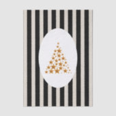 Mid century christmas tree with Golden star Tissuepapier (Voorkant)