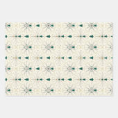 Mid Century Christmas Trees Inpakpapier Vel (Voorkant 3)