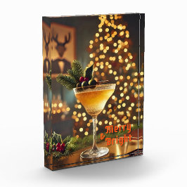 Mid Century Christmas vrolijk en heldere cocktail Fotoblokken