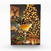 Mid Century Christmas vrolijk en heldere cocktail Fotoblokken (Voorkant)