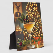 Mid Century Christmas vrolijk en heldere cocktail Fotoplaat (Zijkant)