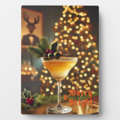 Mid Century Christmas vrolijk en heldere cocktail Fotoplaat (voorkant)
