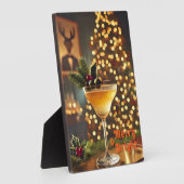 Mid Century Christmas vrolijk en heldere cocktail Fotoplaat (Zijkant)