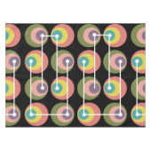 Mid Century Circles Multicolored Tafelkleed (Voorkant (Horizontaal))