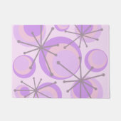 Mid Century Circles Starbursts Lavender Deurmat (Voorkant)