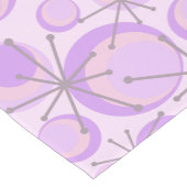 Mid Century Circles Starbursts Lavender Korte Tafelloper (Hoek)