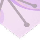 Mid Century Circles Starbursts Lavender Tafelkleed (Gekanteld)