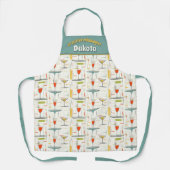 Mid-Century Cocktail Hour Mixologist Schort (Voorkant)