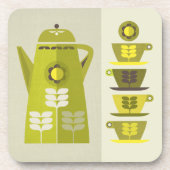 Mid Century Coffee Pot Onderzetters (Voorkant)